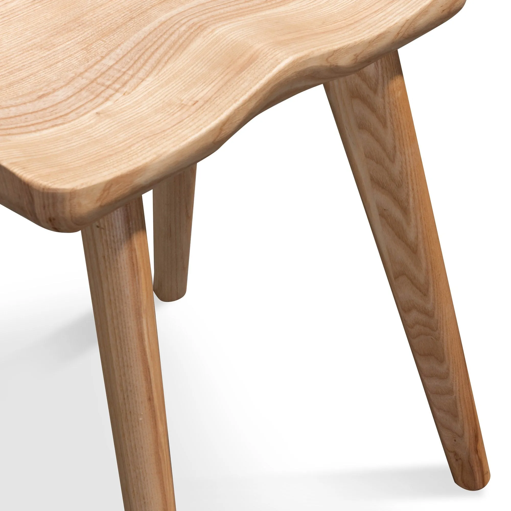 Set of 2 - Moxie 45cm Wooden Lowstool - Natural