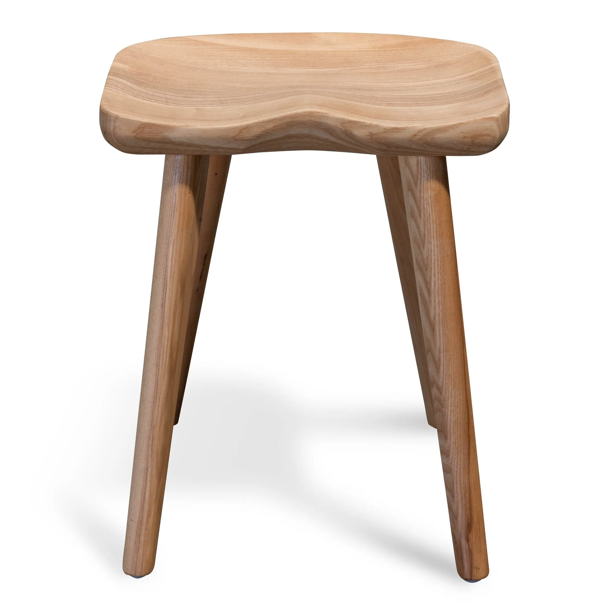 Set of 2 - Moxie 45cm Wooden Lowstool - Natural