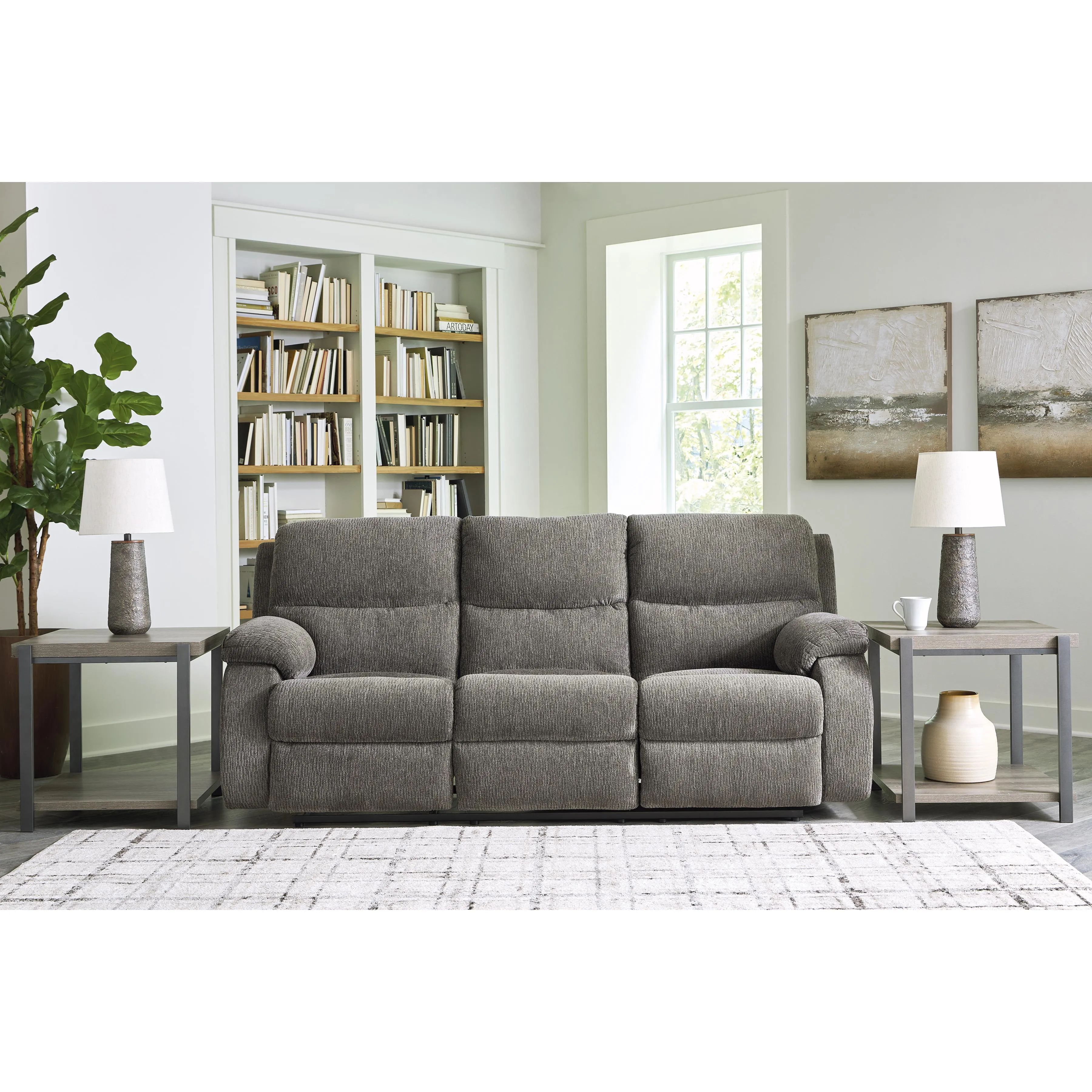 Signature Design by Ashley Scranto Reclining Fabric Sofa 6650288C