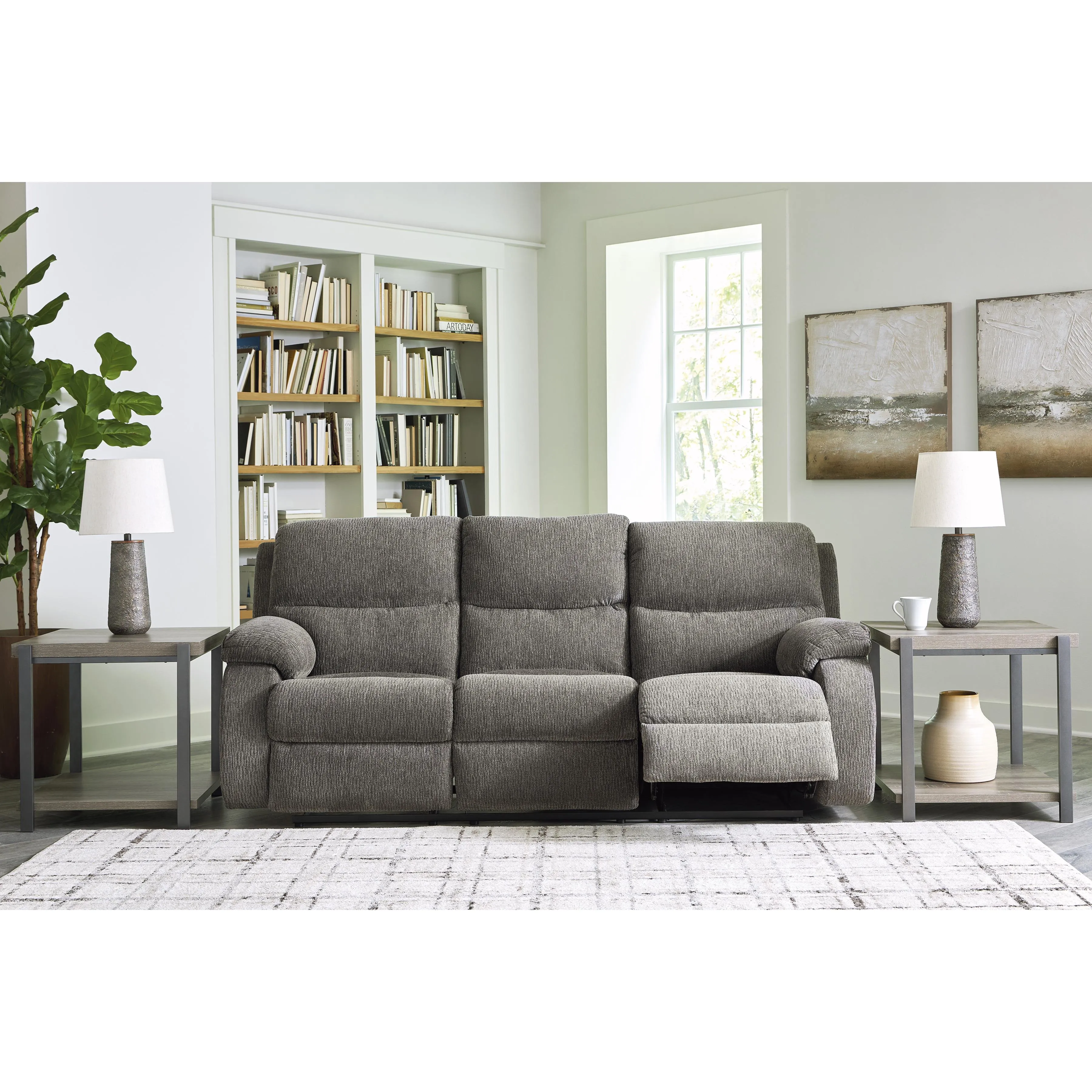 Signature Design by Ashley Scranto Reclining Fabric Sofa 6650288C