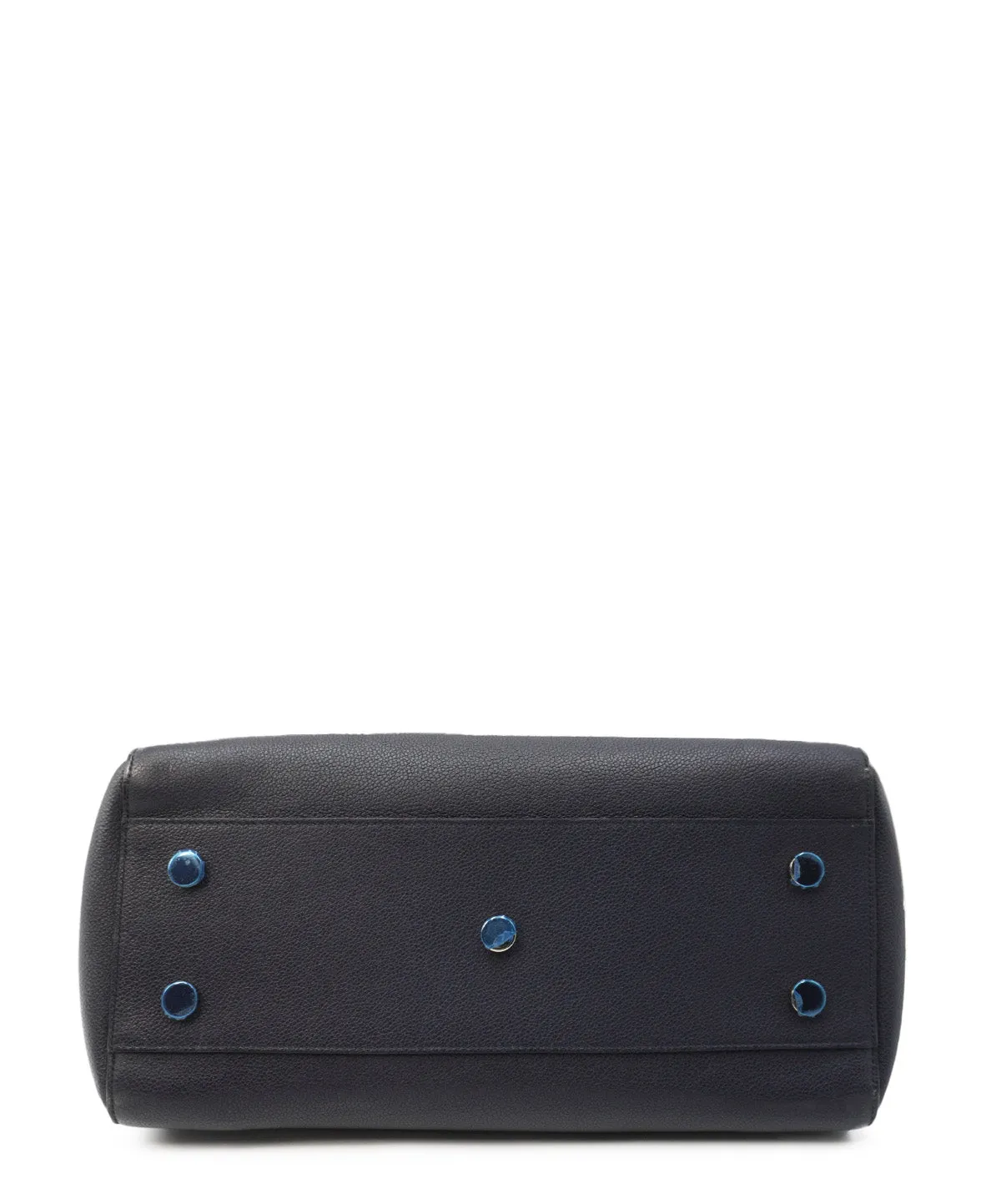 Small Cabas Rive Gauche Leather Bag Black