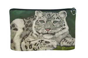 Snow Leopard Cosmetic Bag - Highland Veil