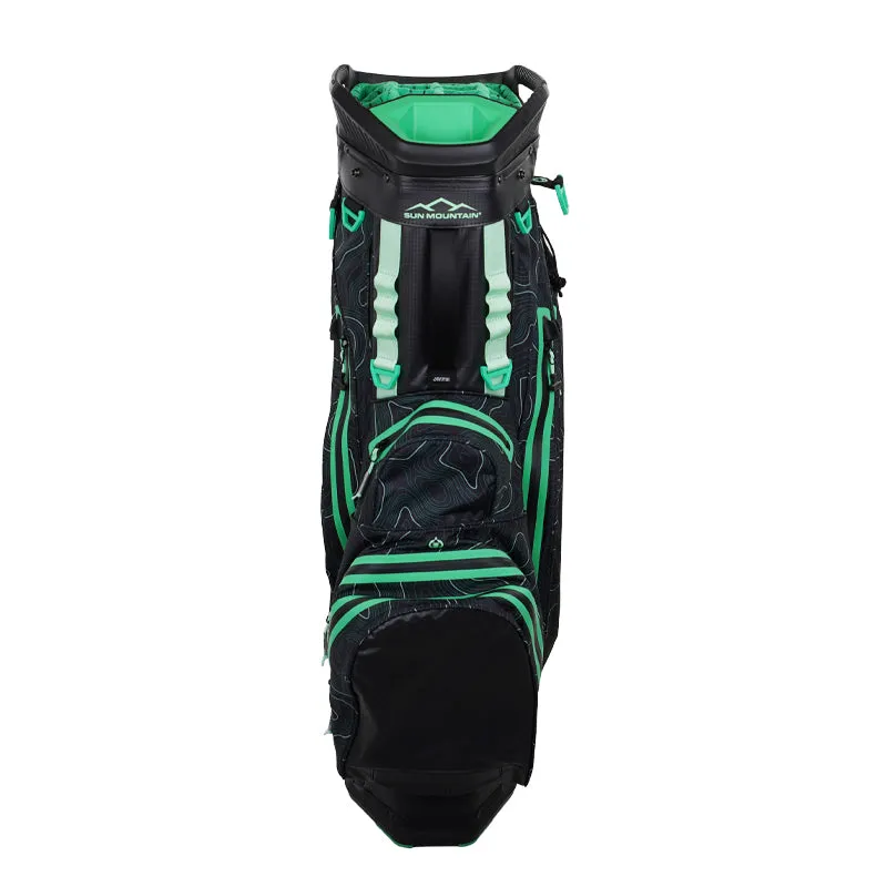 SUN MOUNTAIN 9" H2NO Lite Cart Bag (Black/Green)