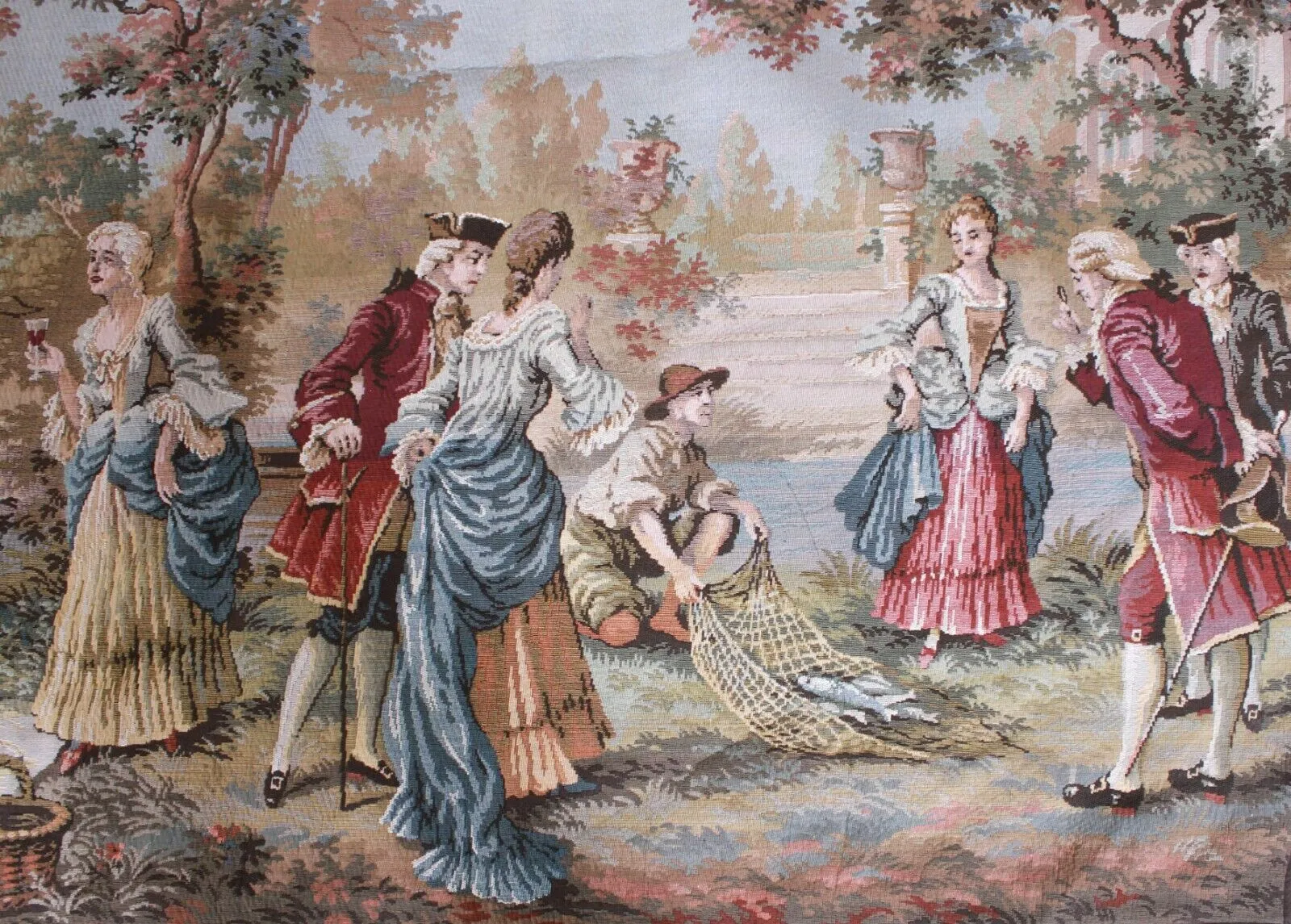 Tapestry, Hanging Wall, Colorful, Hunting Scene, Gorgeous!