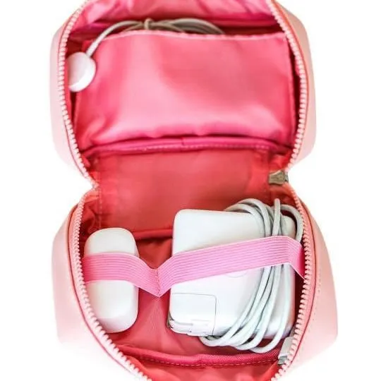 Tech/Cosmetic Zipper Bag (Pink)