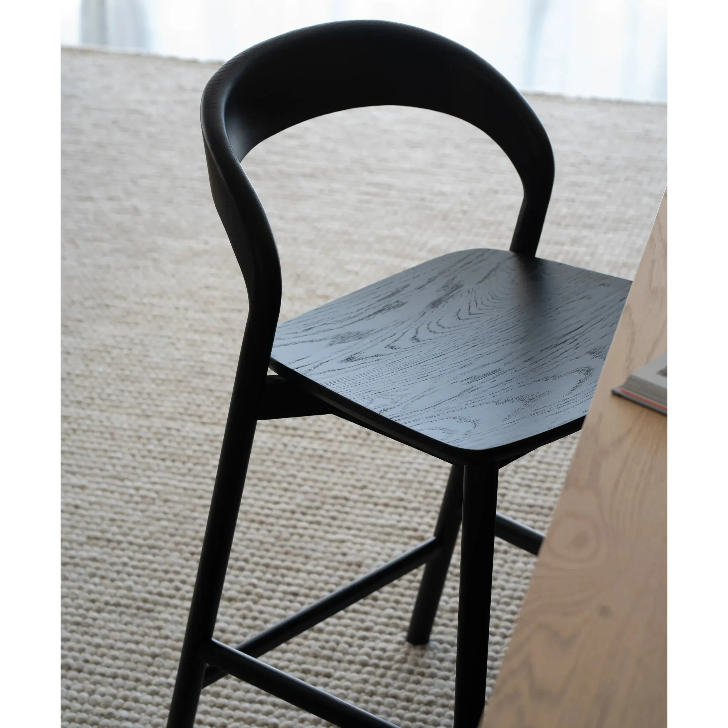 Tempo Bar Stool - Black