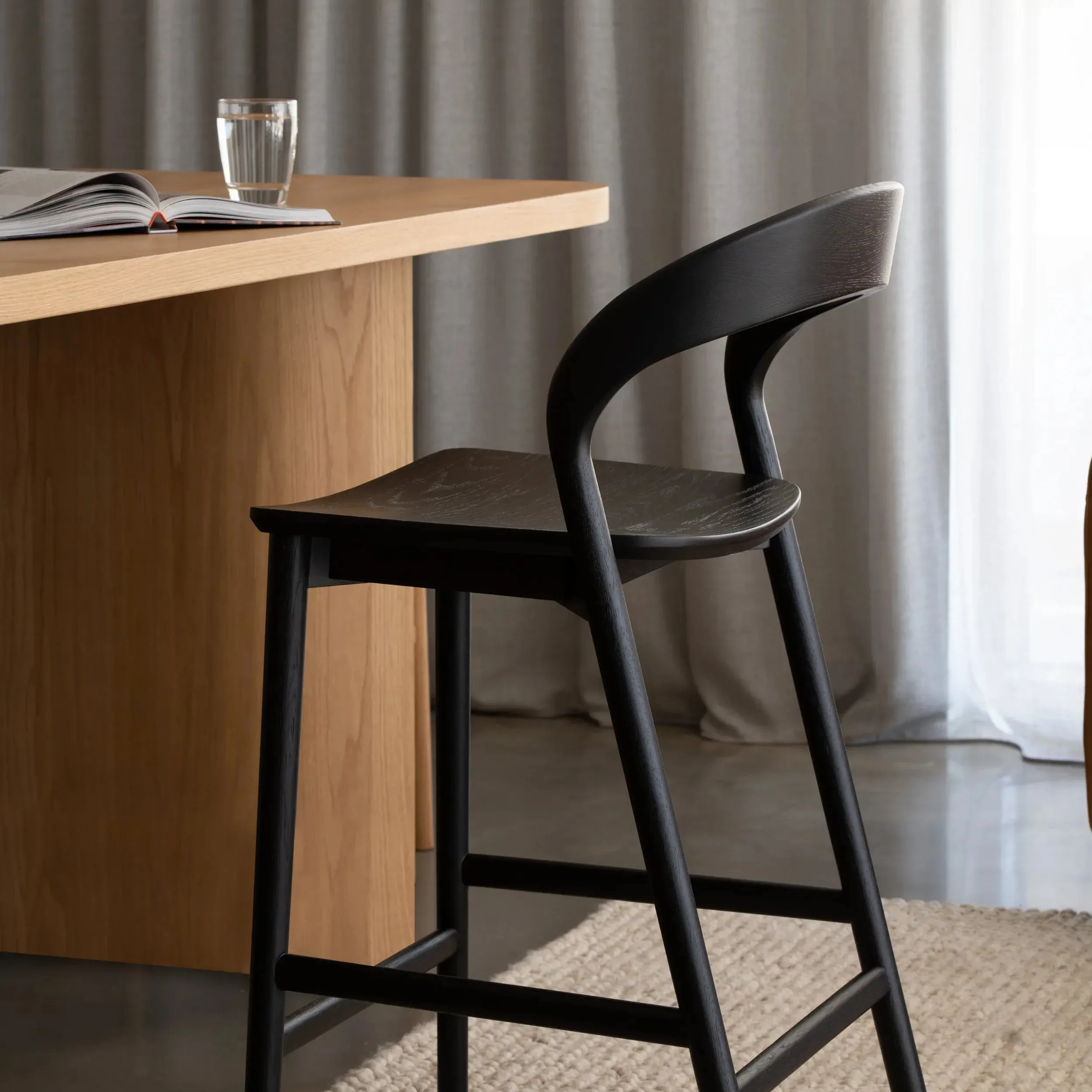 Tempo Bar Stool - Black