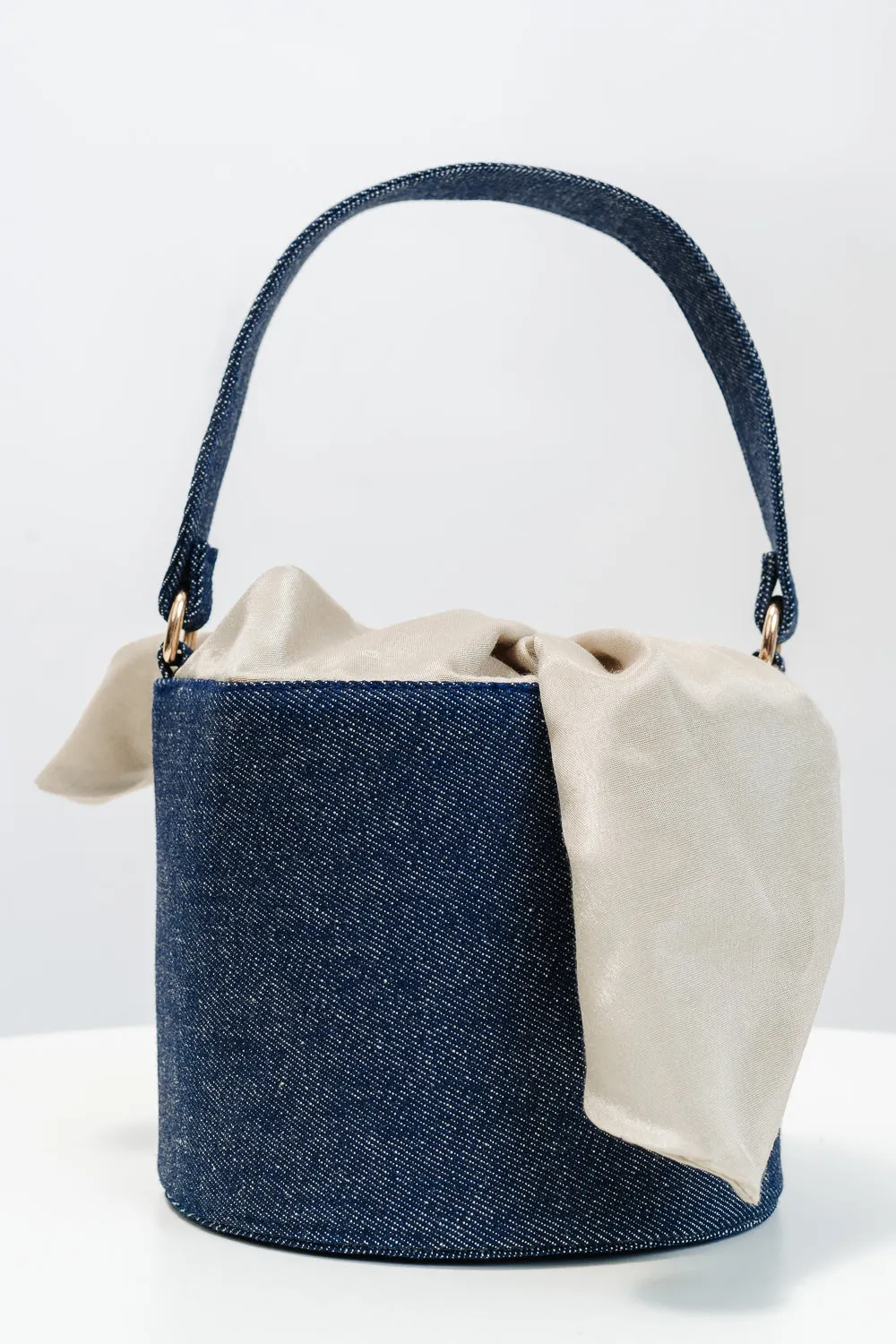 The Blue-Grey Bucket Bag