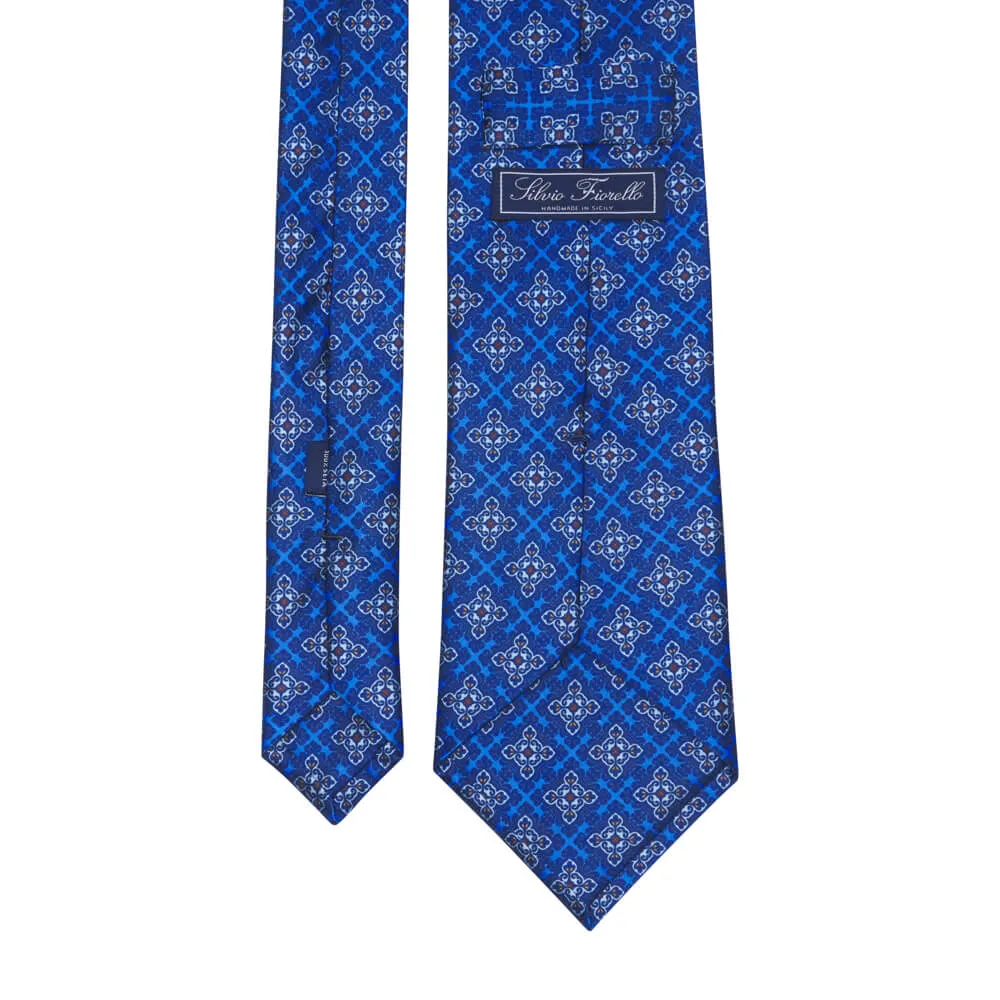 The Uffizi Royal Blue Duchesse Silk Tie