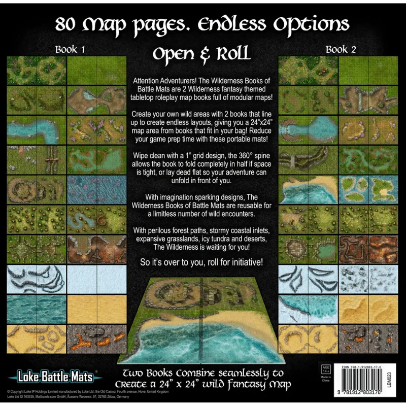 The Wilderness Books of Battle Mats