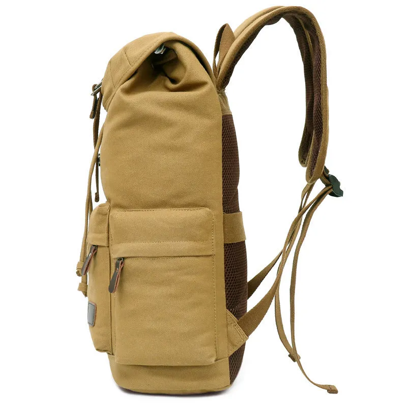 Trend Canvas Retro Large Capacity Outdoor Men's Backpack