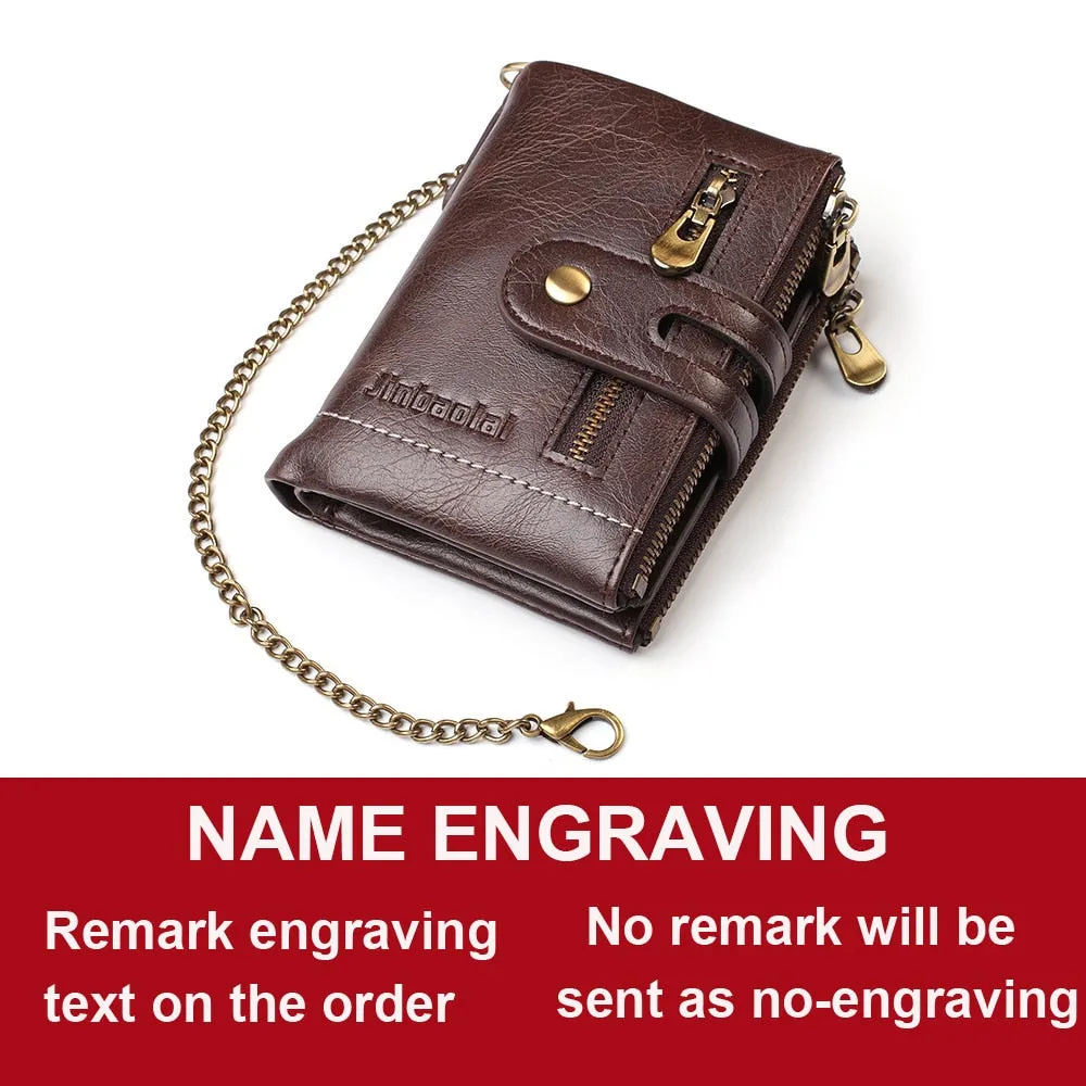 Trendy Customizable Wallet With Chain