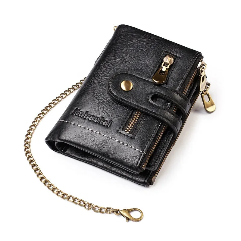 Trendy Customizable Wallet With Chain