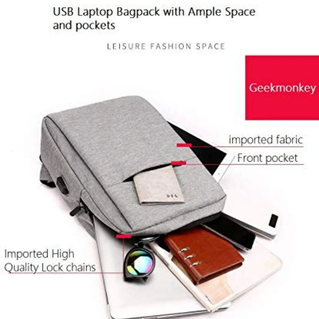 USB Charging Laptop Bag | Backpack for Colleges