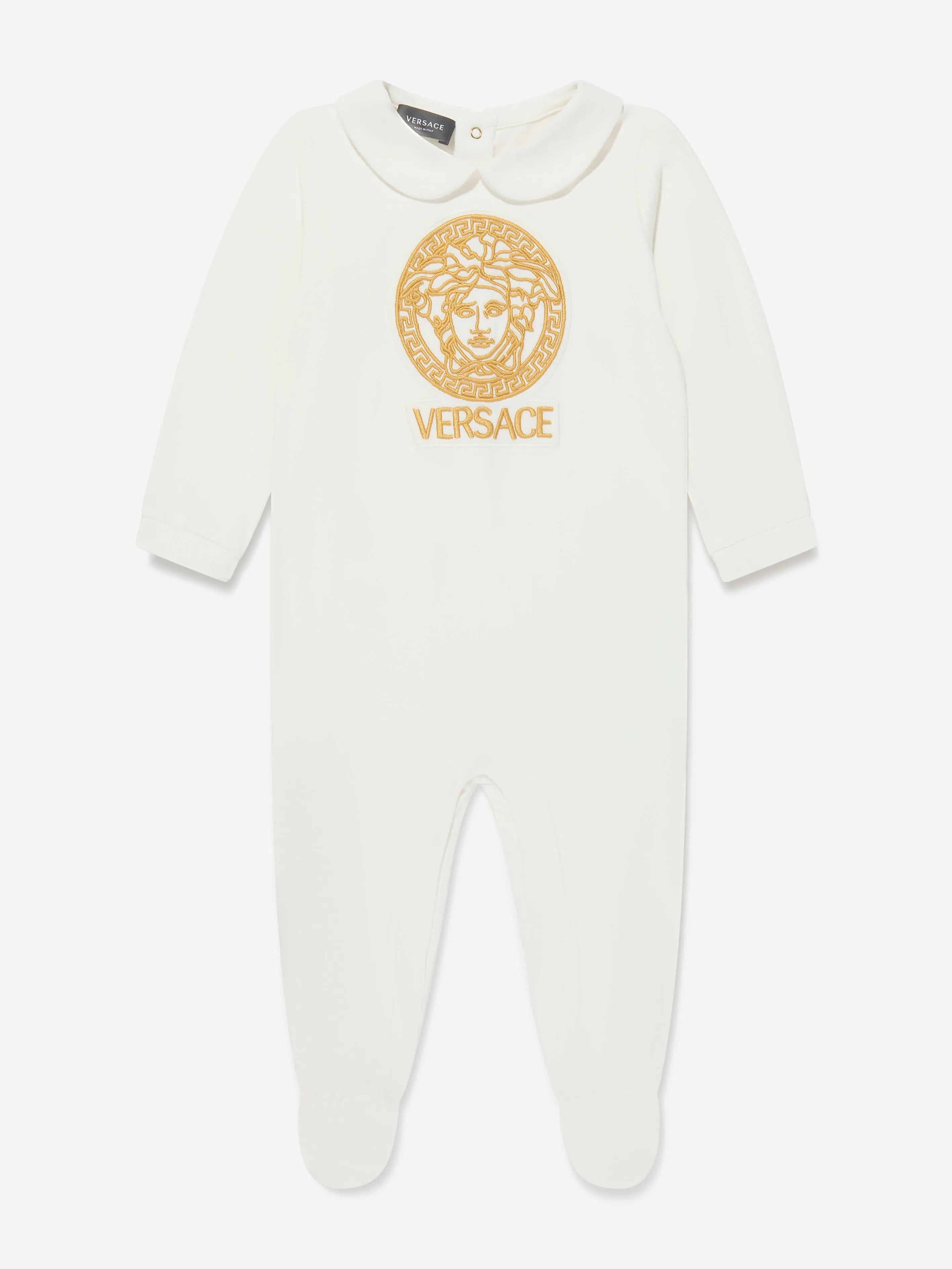 Versace Baby Logo Babygrow in White