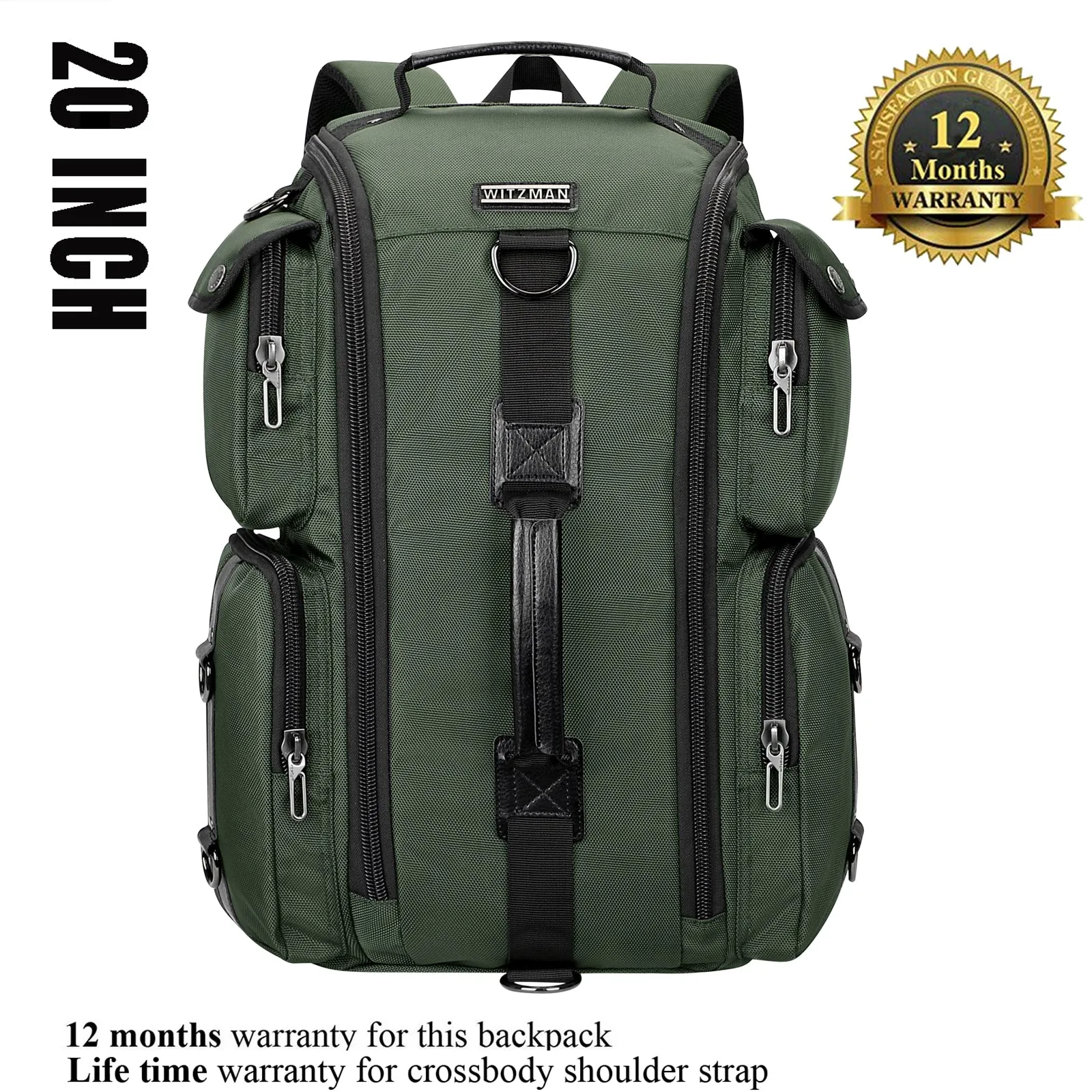 Water Resistant Nylon Travel Backpack for Men