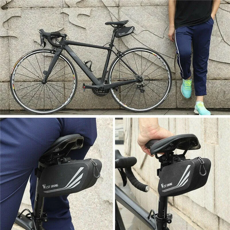 Waterproof Bicycle Bag Portable TPU Reflective Seatpost Saddle Bag MTB Road Bike Rear Seat Bag Cycling Accessories