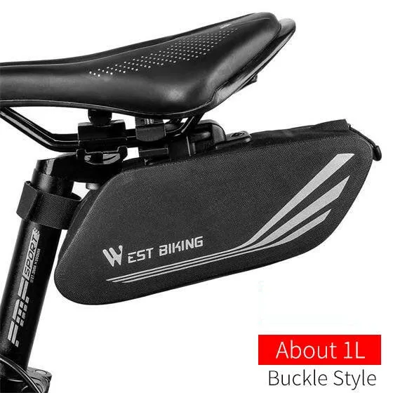 Waterproof Bicycle Bag Portable TPU Reflective Seatpost Saddle Bag MTB Road Bike Rear Seat Bag Cycling Accessories