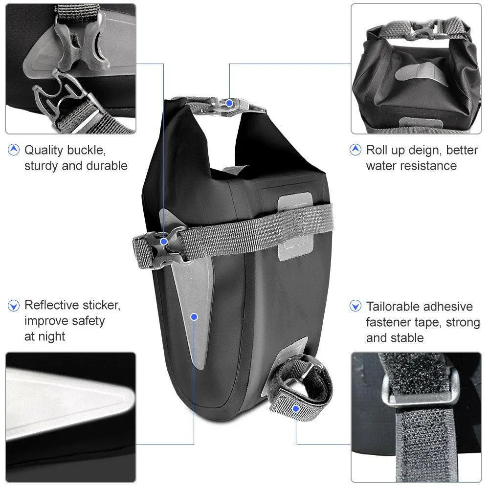 Waterproof Bicycle Bag Reflective Cycling Rear Seat Post Bag Large Capacity Tail Rear Bag MTB Road Bike Bag Bicycle Storage Bag  Bike Accessories