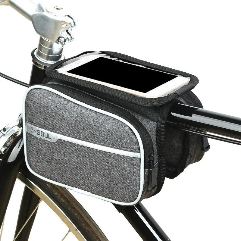 Waterproof Cycling Double Pack Cell Phone Frame Pouch Bag