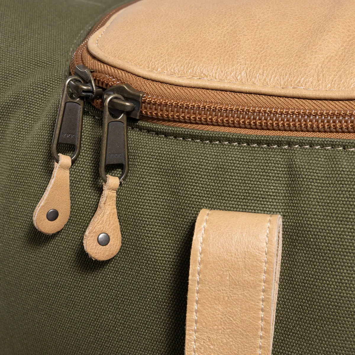 Wheelie Travel Bag Wax Canvas & Leather