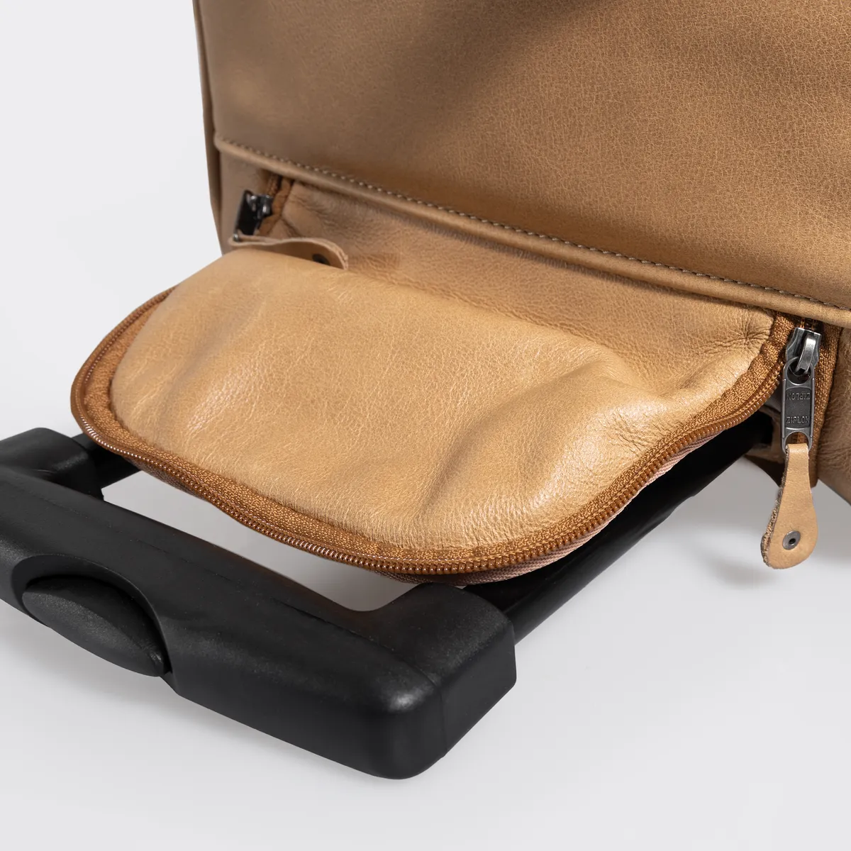 Wheelie Travel Bag Wax Canvas & Leather