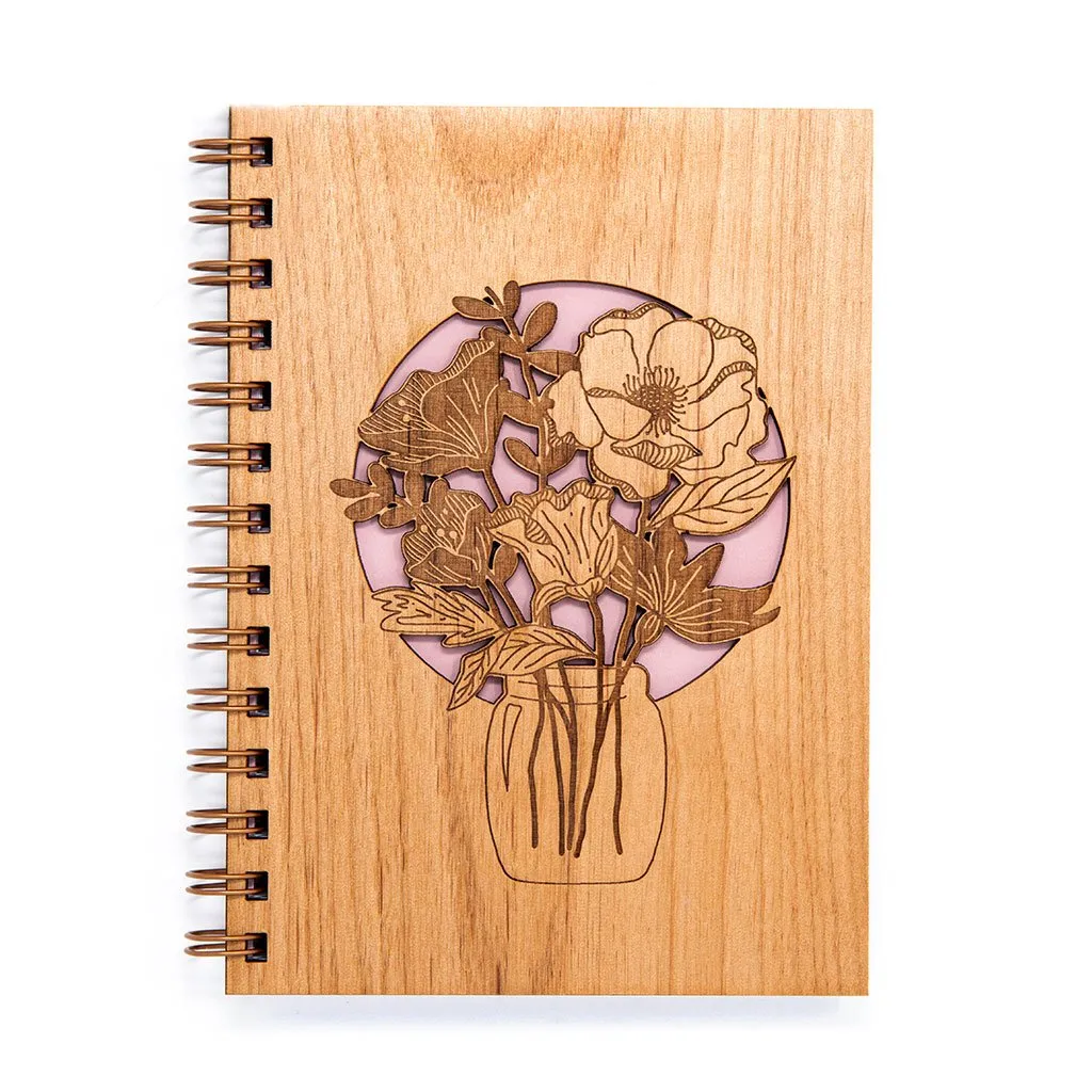 Wildflowers In Mason Jar Journal