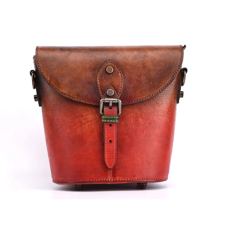 Women Satchel Bag Brown Leather Bucket Bag Crossbody Bags for Women