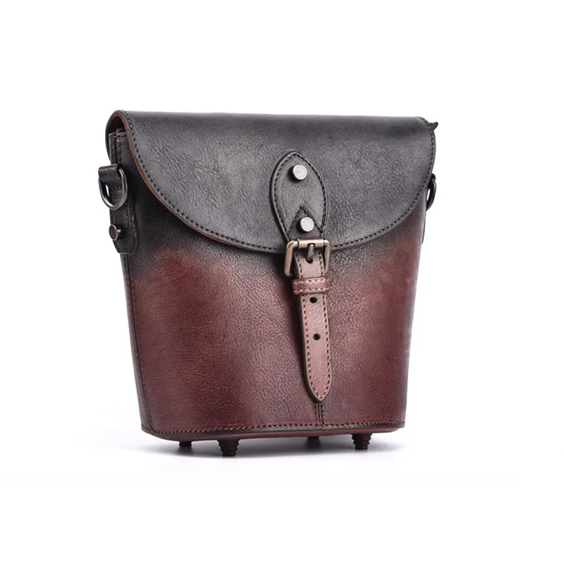 Women Satchel Bag Brown Leather Bucket Bag Crossbody Bags for Women