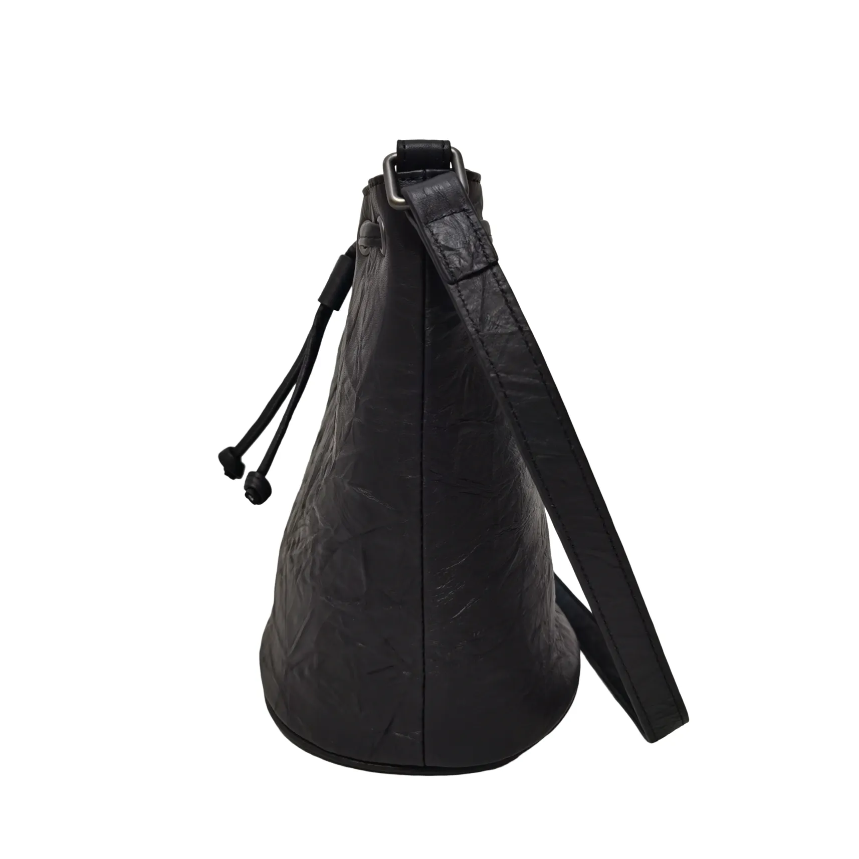 Women's genuine cowhide leather limited edition bucket bag