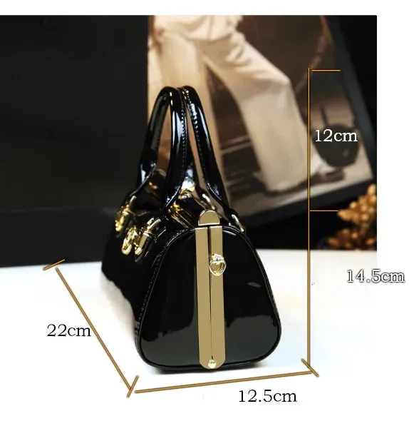 Women's High Quality Small Patent Leather Handbag