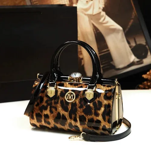 Women's High Quality Small Patent Leather Handbag