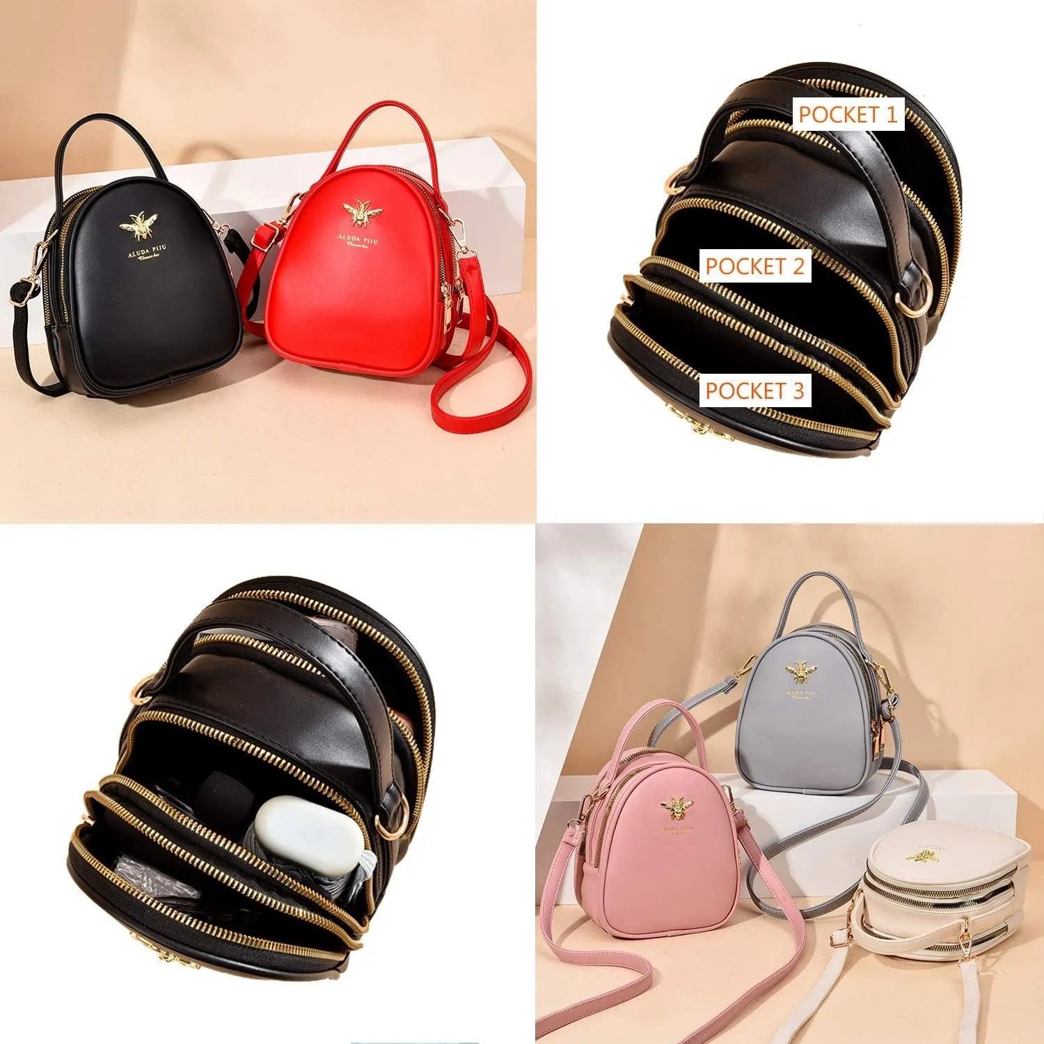 Women's Stylish Small Crossbody Shoulder Bag & Wallet