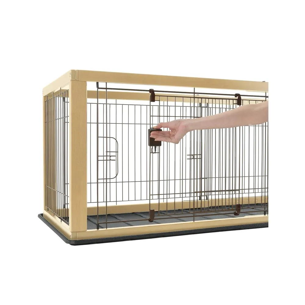 Wooden Expandable Pet Crate