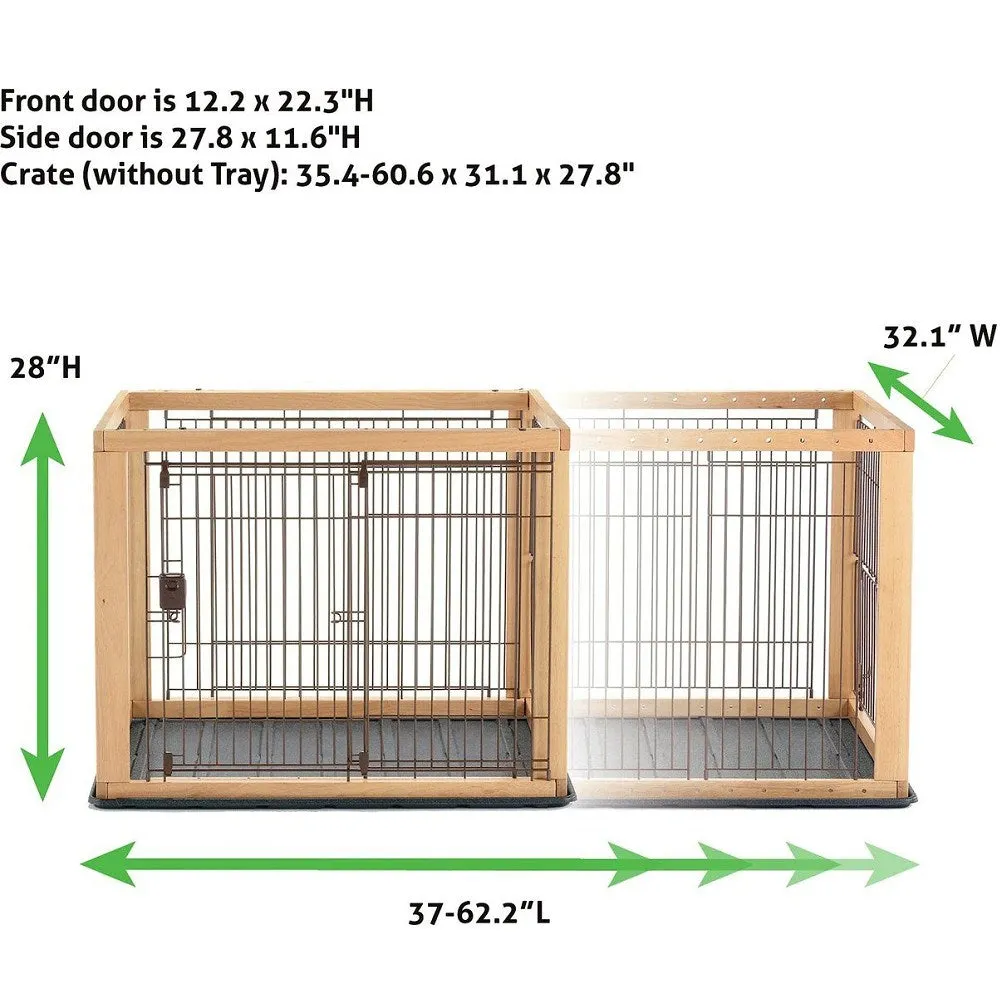 Wooden Expandable Pet Crate