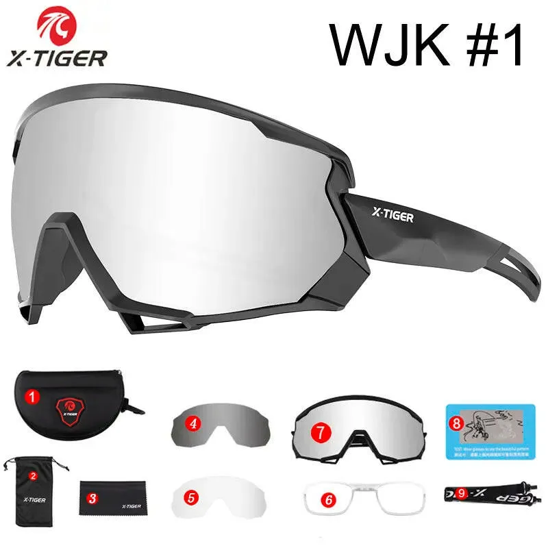 X-TIGER Polarized Sports Cycling Glasses Women’s & Men's sunglasses Road UV400 Cycling Eyewear Mountain Bike Bicycle Mtb Goggle