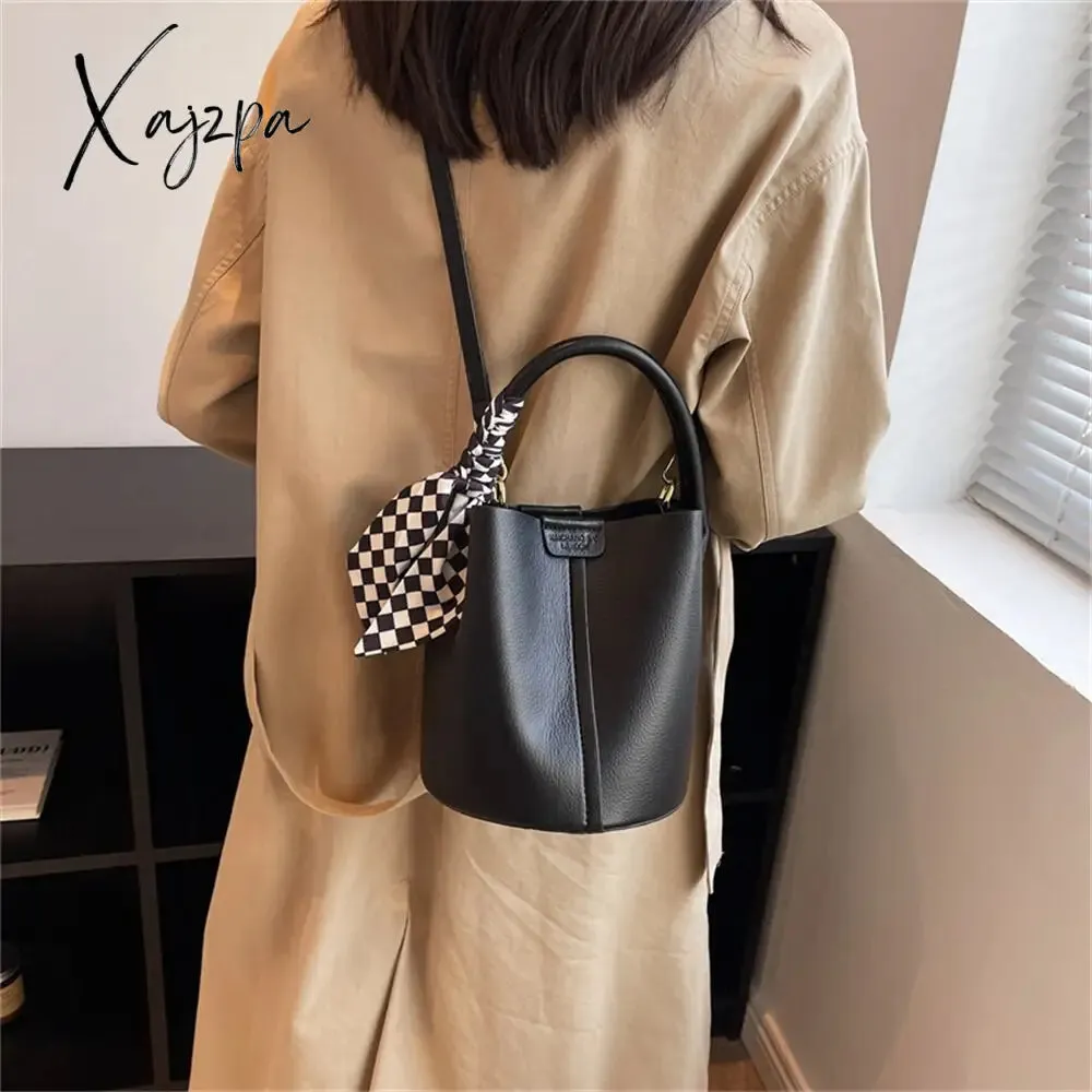 Xajzpa - Large capacity hand bag new fashion women&#39;s bag high-grade sense one shoulder bag versatile bucket bag crossbody bag