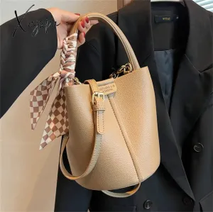 Xajzpa - Large capacity hand bag new fashion women&#39;s bag high-grade sense one shoulder bag versatile bucket bag crossbody bag