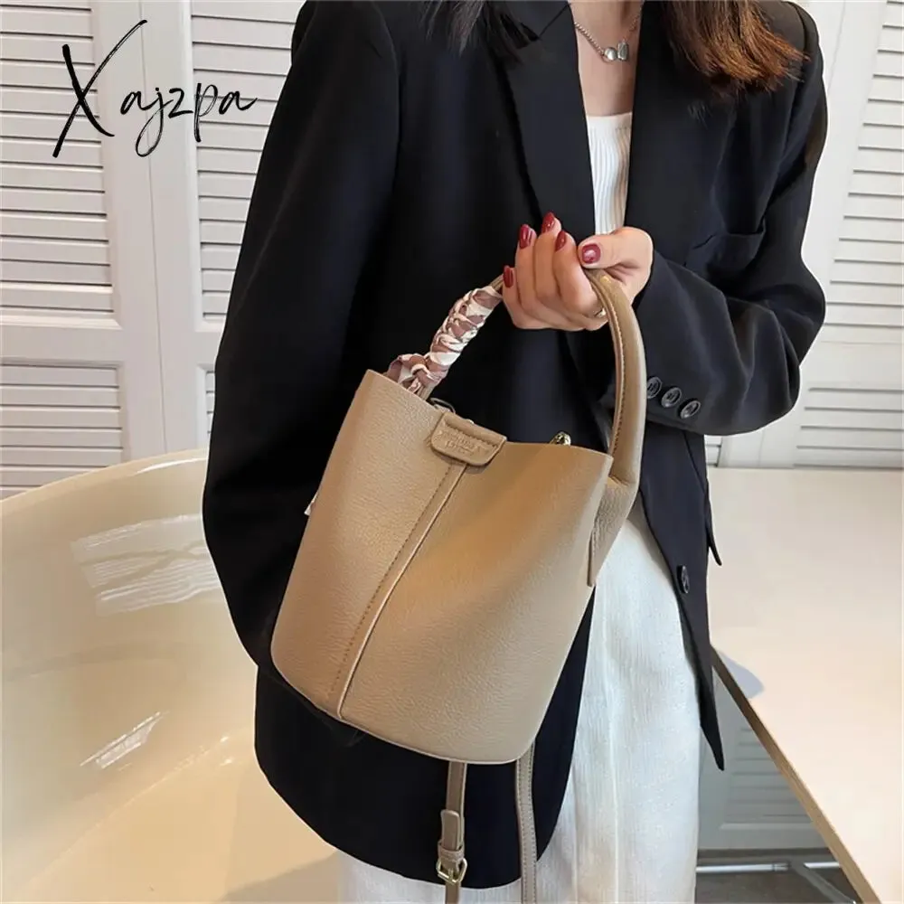 Xajzpa - Large capacity hand bag new fashion women&#39;s bag high-grade sense one shoulder bag versatile bucket bag crossbody bag