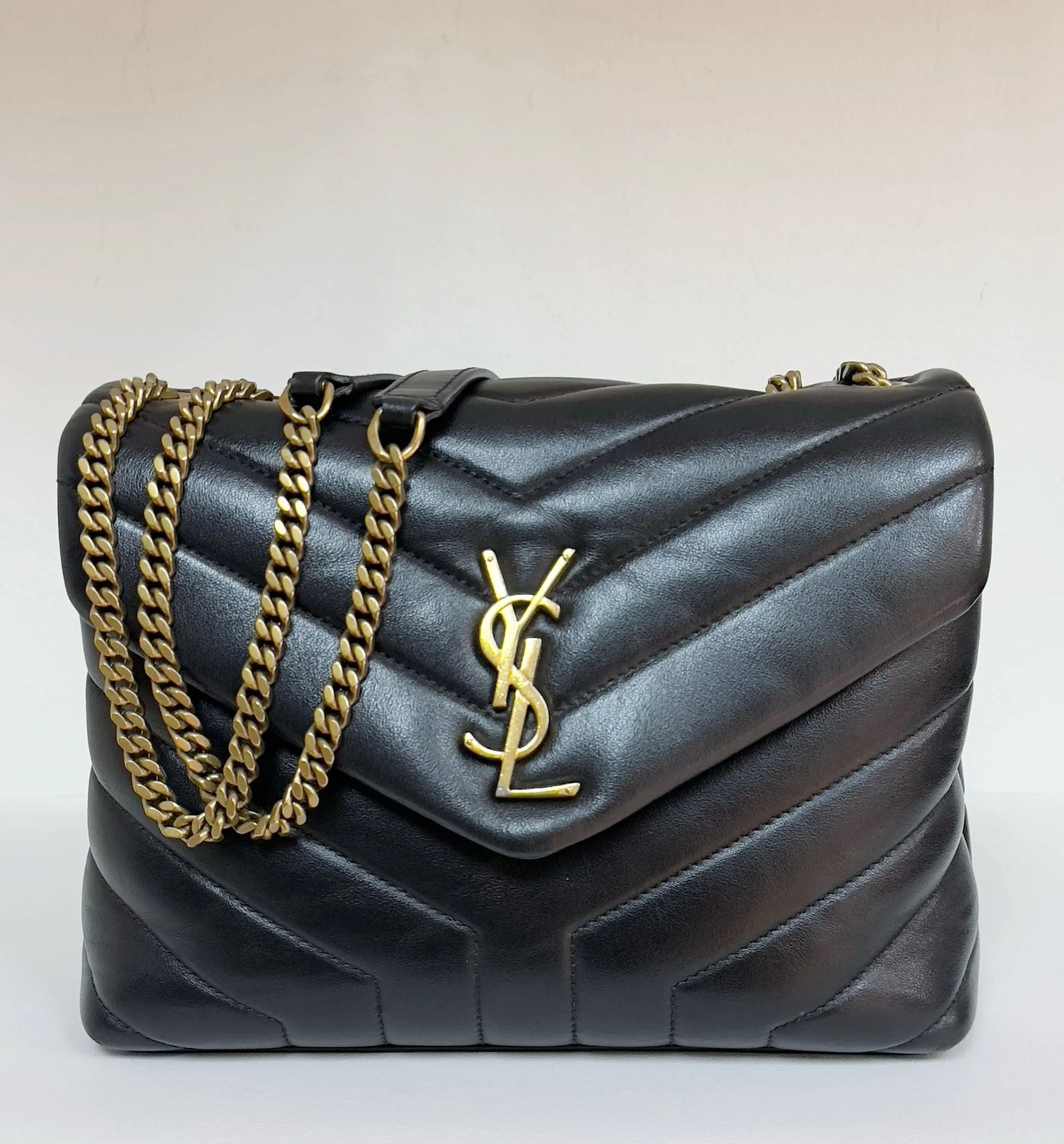 YSL Black Small Loulou Shoulder Bag GHW 2021 Year