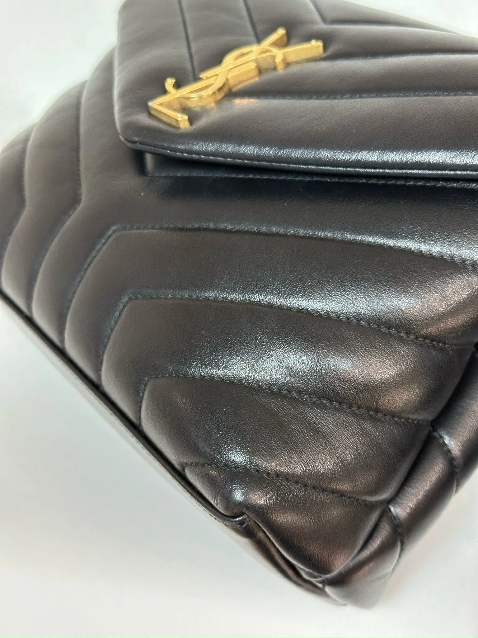 YSL Black Small Loulou Shoulder Bag GHW 2021 Year