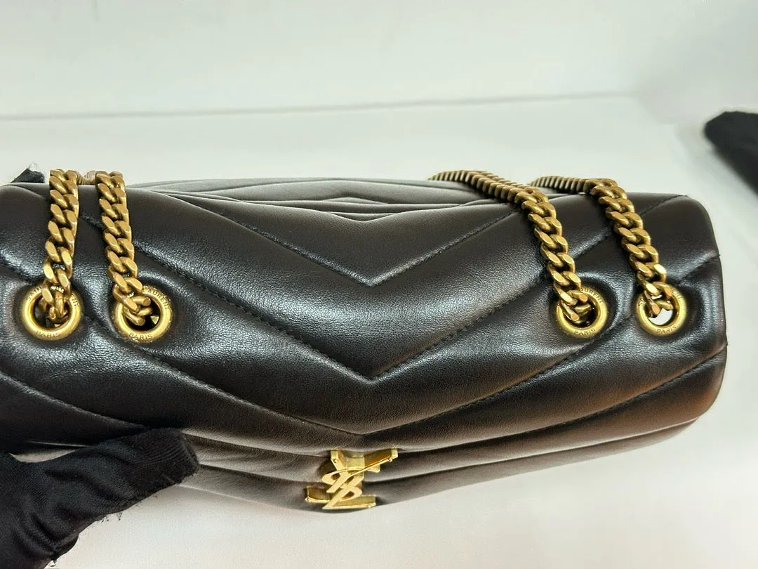 YSL Black Small Loulou Shoulder Bag GHW 2021 Year