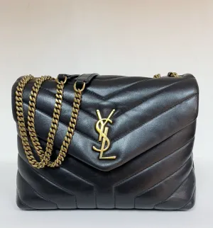 YSL Black Small Loulou Shoulder Bag GHW 2021 Year