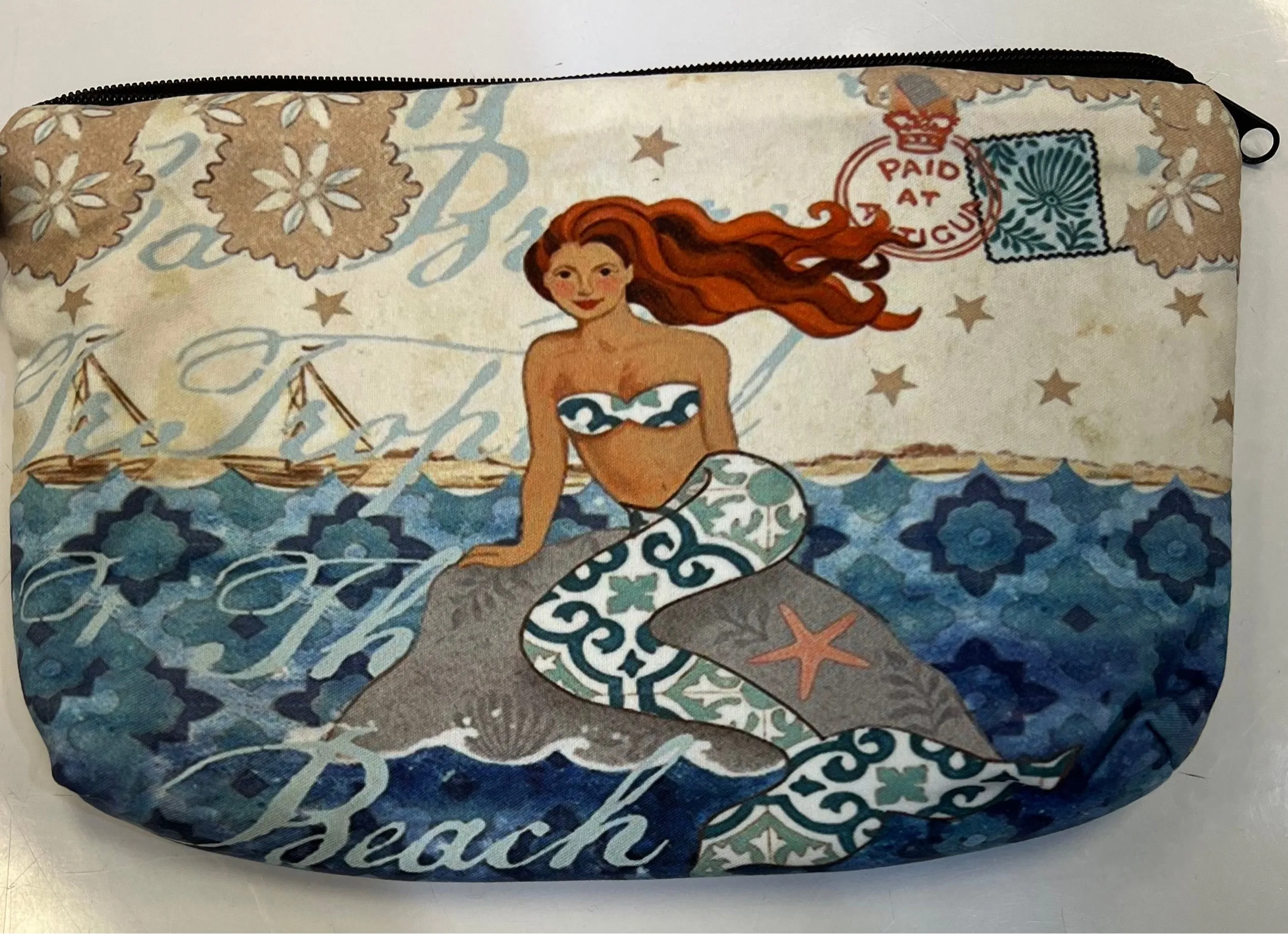 Zippered Pouch - Mermaid- $10